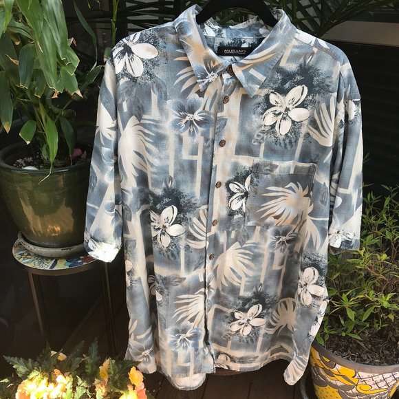 Murano Other - MURANO Big & Tall | Men's Cotton/Silk Hawaiian Shirt - 2XT